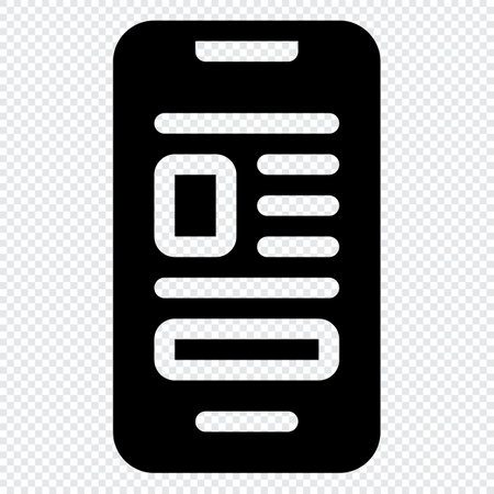 Mobile Icon. Digital marketing concept. Outline iconのイラスト素材