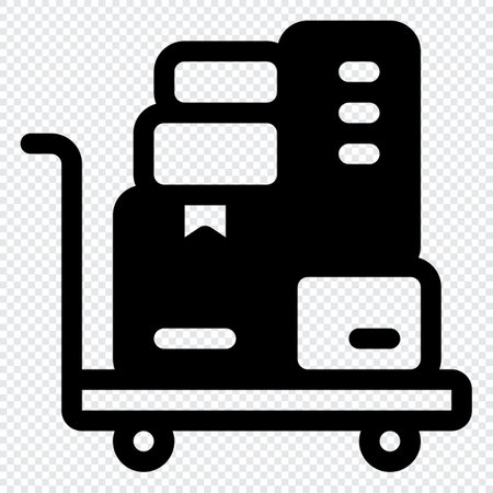 Trolley Icon. Digital marketing concept. Outline iconのイラスト素材