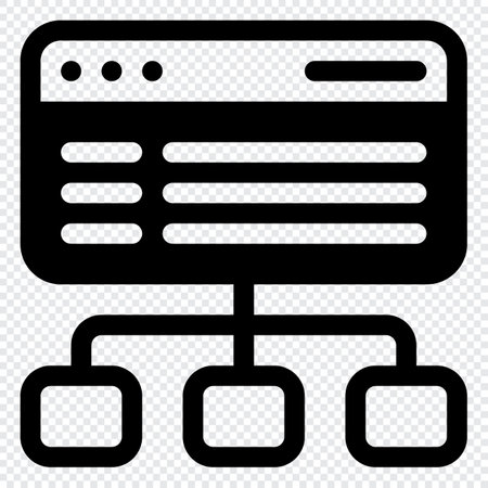Sitemap Icon. Digital marketing concept. Outline iconのイラスト素材
