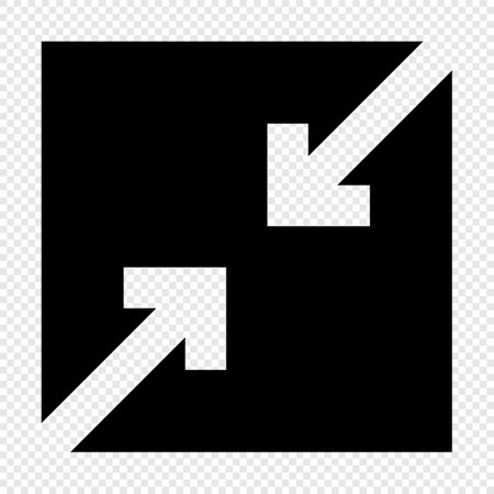 Resize icon. Suitable for website UI designのイラスト素材