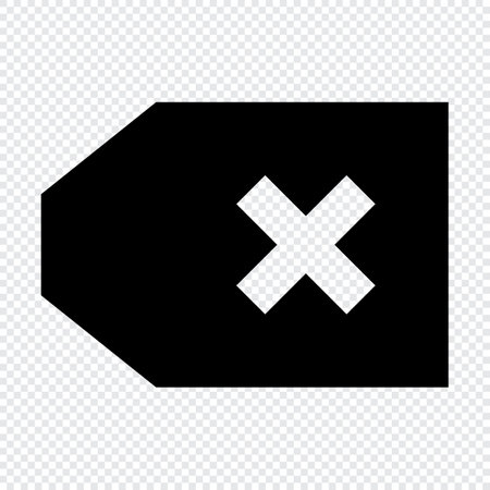 Delete icon. Suitable for website UI designのイラスト素材