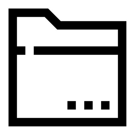 Folder icon. Internet technology concept. Icon in line styleのイラスト素材
