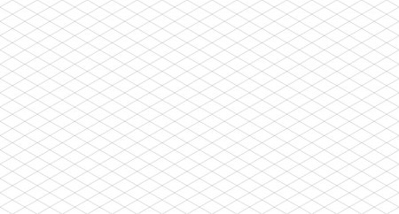 Isometric grid seamless pattern. Isometric grid template. Seamless isometric grid mockup. Vector illustrationのイラスト素材