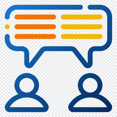 Communication Icon. Digital marketing concept. Outline color icon