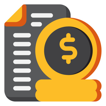 Budget Icon. Digital marketing concept. Flat iconのイラスト素材