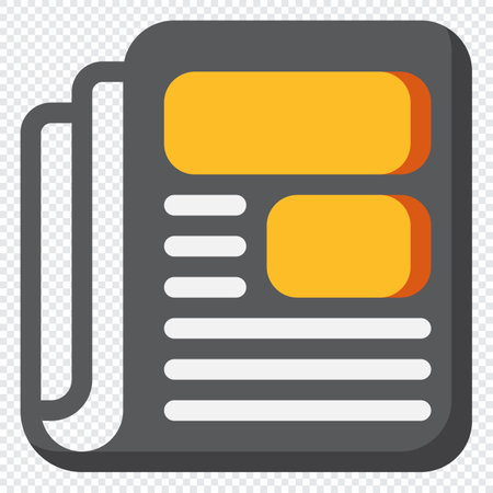 News Icon. Digital marketing concept. Flat iconのイラスト素材