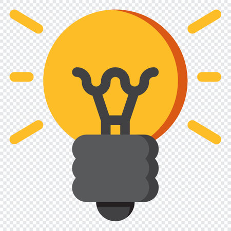 Idea Icon. Digital marketing concept. Flat iconのイラスト素材