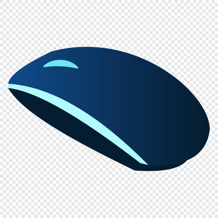 Isometric gaming mouse. Personal computer hardware components. Modern mouse. Vector illustrationのイラスト素材