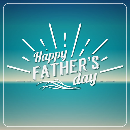 Retro elements for Father's Day calligraphic designs. Vintage ornaments. Happy Father's Day Typographical Background. Vector illustration.のイラスト素材