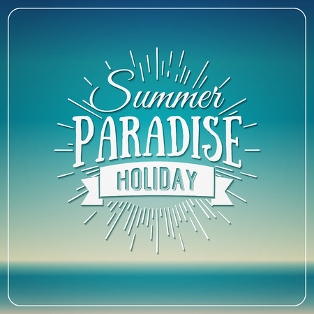 Retro elements for Summer calligraphic designs. All for Summer holidays, tropical paradise, sea, sunshine, weekend tour, beach vacation, adventure labels. Vintage ornaments. Vector illustrationのイラスト素材