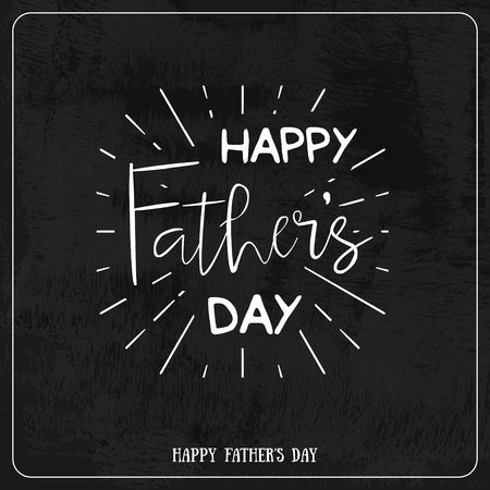 Happy Father's Day Retro calligraphic vector design element.のイラスト素材