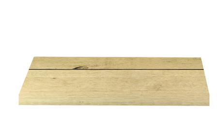 Wood table top isolated on white background.の写真素材