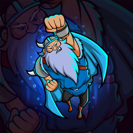 The strong viking e sport design of illustrationのイラスト素材