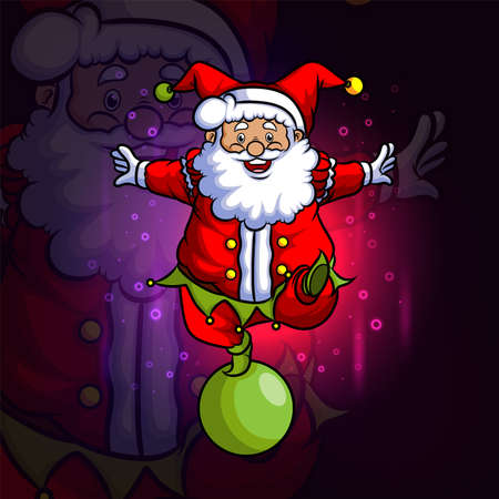 The circus santa e sport design of illustrationのイラスト素材