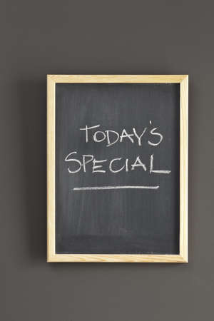 Today's Specials sketched on chalkboardの写真素材