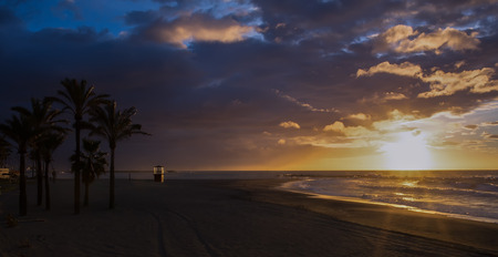 sunrise in spainの写真素材