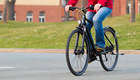 bicycle, redの写真素材