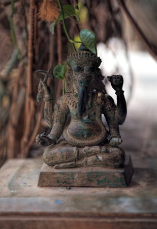 Hindu God Ganesh statue idol, Lord Ganesh the Remover of Obstacles and the god of success.Buddhism...