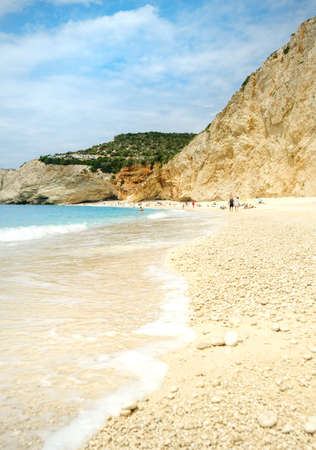 Famous Porto Katsiki beach on Greeceの写真素材