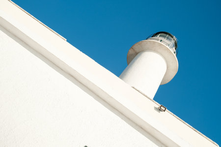 White lighthouseの写真素材