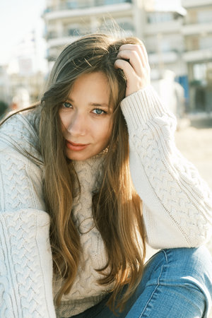 Portrait of a womanの写真素材