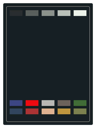 Template on black gackground. Vertical vector frame.のイラスト素材