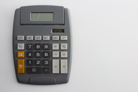 Calculator Against White Background