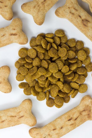 Dog Bones and Dog Foodの写真素材