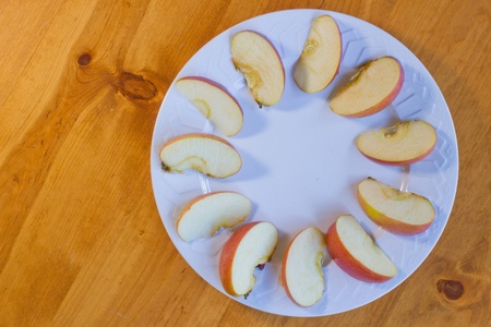 Apple Slicesの写真素材