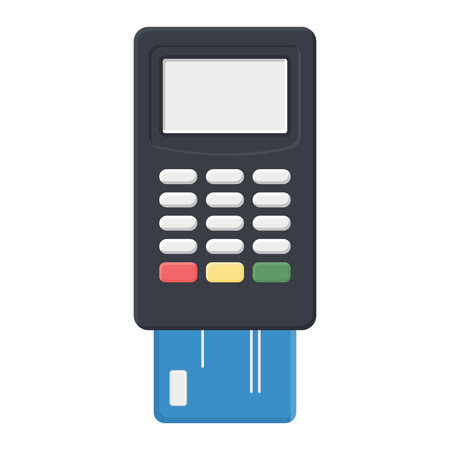ATM Machine and Card Design. Shopping Payments. Vector Credit Card Illustration.