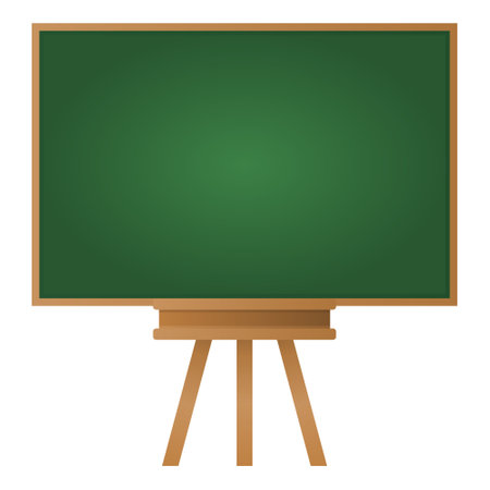 Blank Blackboard Learning Tool Vector. Educational Blackboard Elements. School Blackboard Iconのイラスト素材