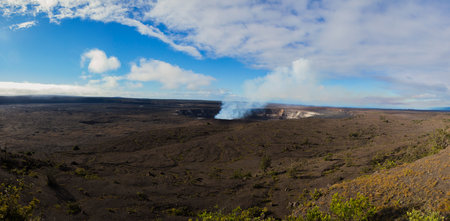 photo of a volcano on big island hawaii by dayの写真素材