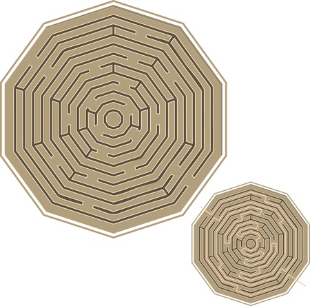 Vector illustration of vector mazeのイラスト素材