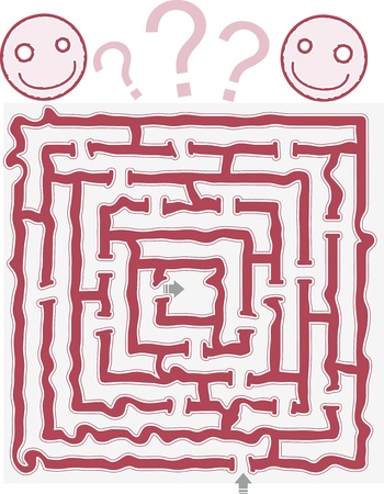 Abstract mazeのイラスト素材