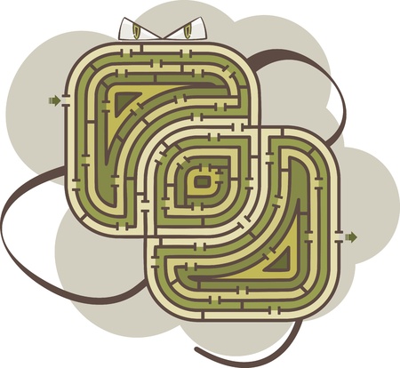 Abstract mazeのイラスト素材