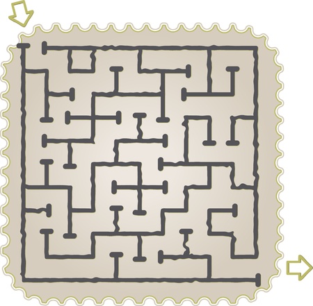 Abstract mazeのイラスト素材