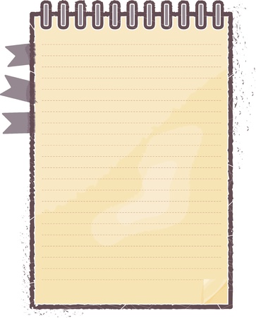 Notebook with floralのイラスト素材