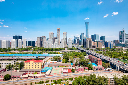 Beijing  CBD scenery in Chinaのeditorial素材
