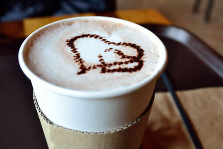 Heart Face Coffeeの写真素材