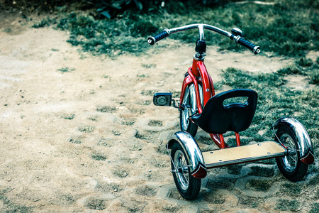 Children tricycle at outdoorのeditorial素材