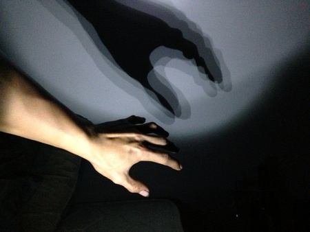 The moves shadow on the wallの素材