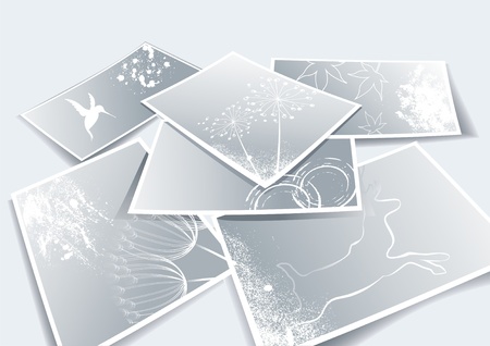 Vector photo frames のイラスト素材