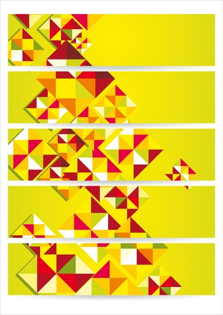 abstract modern website banner set designのイラスト素材