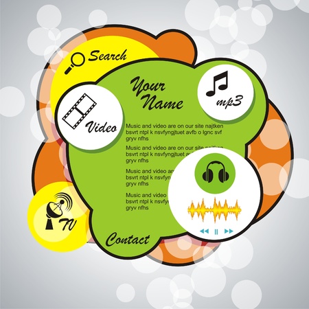 EPS10 Abstract Website Layout のイラスト素材