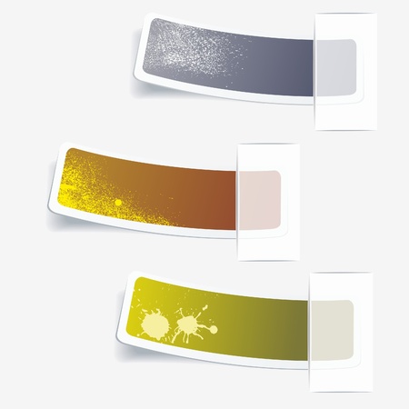 Multicolored stickersのイラスト素材