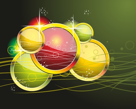 Colorful rainbow circle abstract  background のイラスト素材