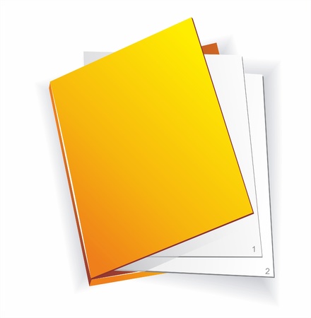 Background of paper sheets and folderのイラスト素材