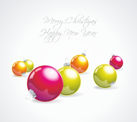 Christmas bauble collection.のイラスト素材