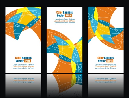 Set of  abstract banners.のイラスト素材