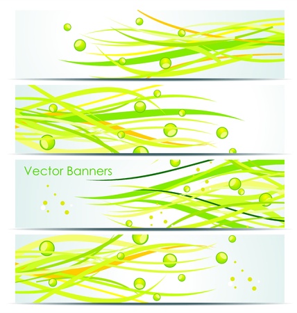 Green lines. Abstract vector background のイラスト素材